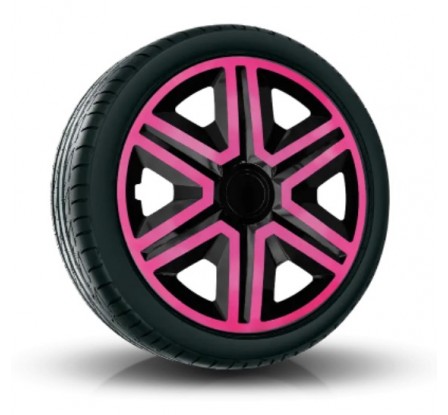 Poklice kompatibilní na auto Dacia 14" ActionRužové 4ks