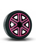 Poklice kompatibilní na auto Renault 16" Action Ružové 4ks