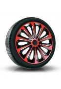 Poklice kompatibilní na auto Volkswagen 16" STRONG Červeno - černé 4ks