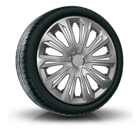 Poklice kompatibilní na auto Volvo 15" STRONG Sivé lakované 4ks