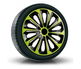 Poklice kompatibilní na auto Audi 15" STRONG Zelené 4ks