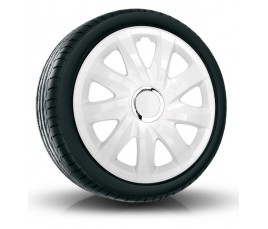 Poklice kompatibilní na auto Fiat 16" DRIFT Biele 4ks