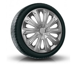 Poklice kompatibilní na auto Seat 16" STRONG Sivé lakované 4ks