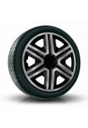 Poklice kompatibilní na auto Honda 16" Action Grafitovo - Černé 4ks