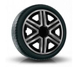 Poklice kompatibilní na auto Volkswagen 15" Action Grafitovo - Černé 4ks
