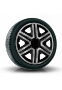 Poklice kompatibilní na auto Volkswagen 15" Action Grafitovo - Černé 4ks