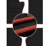Koberce textilní AUDI Q3 8U 2011 - 2018 červené prešívanie