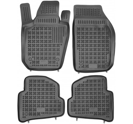 Koberce gumové se zvýšeným okrajem Škoda FABIA III 2014-