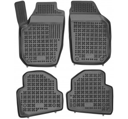 Koberce gumové se zvýšeným okrajem Škoda FABIA II 2007-2014