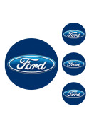 Logo na stredy kolies - živicové 4ks - FORD 55mm