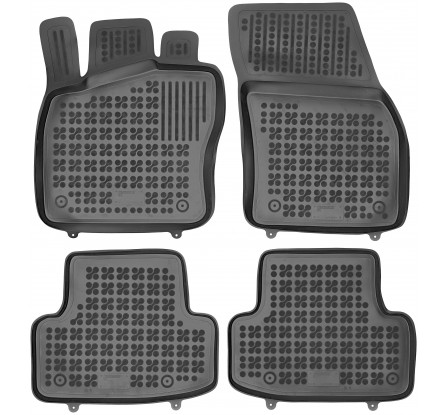 Koberce gumové se zvýšeným okrajem Škoda KAROQ 2017-