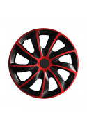 Poklice na auto 14" QUAD Bicolor červené