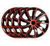 Poklice na auto 14" QUAD Bicolor červené