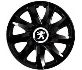 Poklice na auto Peugeot 14" DRIFT černé