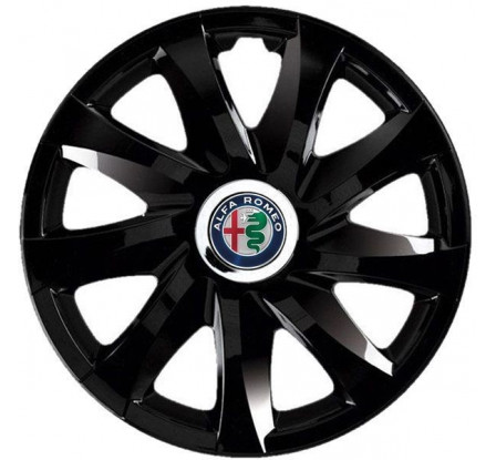 Poklice kompatibilní na auto Alfa Romeo 14" DRIFT černé