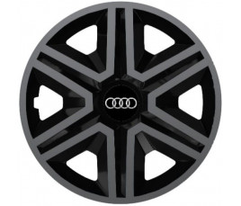 Poklice kompatibilní na auto Audi 16" Action grafitovo - černé