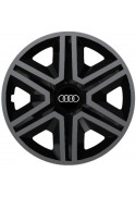 Poklice kompatibilní na auto Audi 16" Action grafitovo - černé