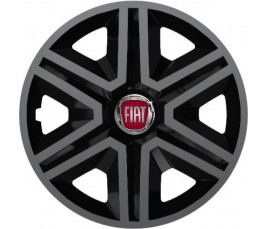 Poklice na auto Fiat 16" Action grafitovo - černé