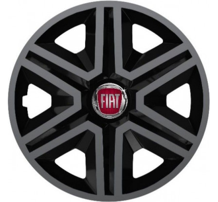 Poklice na auto Fiat 16" Action grafitovo - černé