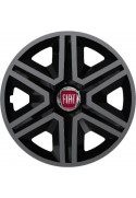 Poklice na auto Fiat 16" Action grafitovo - černé