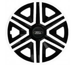 Poklice na auto Ford 15" Action bielo - černé