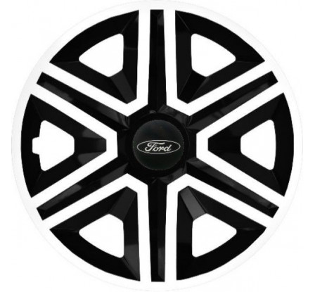Poklice na auto Ford 15" Action bielo - černé