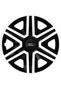 Poklice na auto Ford 15" Action bielo - černé