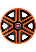 Poklice kompatibilní na auto Fiat 14" Action - duocolor orange