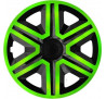 Poklice kompatibilní na auto Škoda 14" Action - zelené
