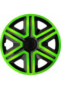 Poklice kompatibilní na auto Škoda 14" Action - zelené