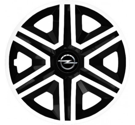 Poklice na auto Opel 14" Action bielo - černé