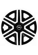 Poklice na auto Opel 14" Action bielo - černé