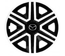 Poklice na auto Mazda 14" Action bielo - černé