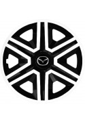 Poklice na auto Mazda 14" Action bielo - černé