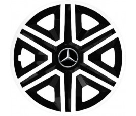 Poklice na auto Mercedes 14" Action bielo - černé