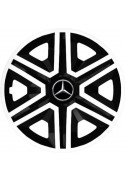 Poklice na auto Mercedes 14" Action bielo - černé