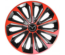 Poklice na auto Mazda 16" STRONG duocolor červené