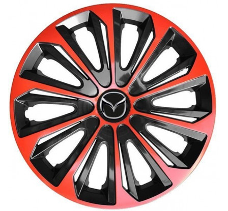 Poklice na auto Mazda 16" STRONG duocolor červené