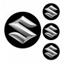 Logo na stredy kolies - živicové 4ks - SUZUKI