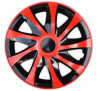 Poklice na auto Škoda 15" DRACO duocolor červené