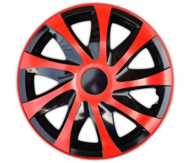 Poklice na auto Škoda 15" DRACO duocolor červené