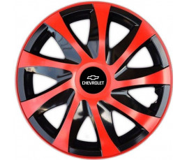 Poklice na auto Chevrolet 14" DRACO duocolor červené