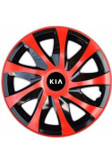 Poklice na auto Kia 14" DRACO duocolor červené