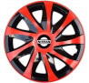 Poklice na auto Nissan 14" DRACO duocolor červené