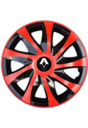 Poklice na auto Renault 14" DRACO duocolor červené