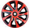 Poklice na auto Suzuki 14" DRACO duocolor červené