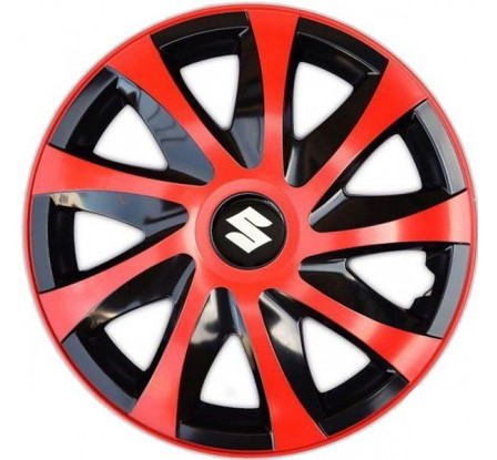 Poklice na auto Suzuki 14" DRACO duocolor červené