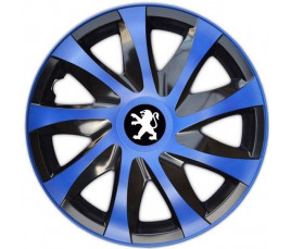 Poklice na auto Peugeot 14" DRACO modré