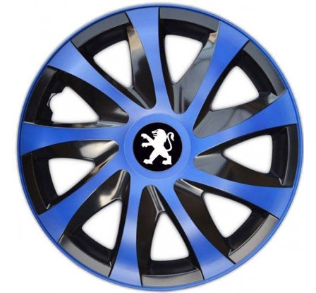 Poklice na auto Peugeot 14" DRACO modré