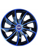 Poklice na auto Fiat 14" QUAD modré